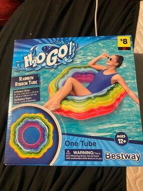 Bestway H2O GO Rainbow Ribbon Raft - Multicolor Unopened